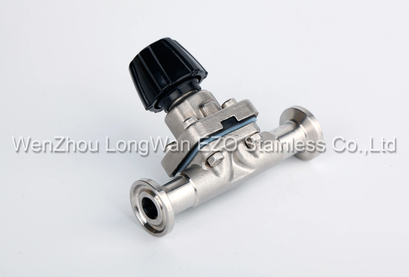 Stainless Steel Sanitary Fittings Weld/Clamped Pneumatic Block Membrane Valve