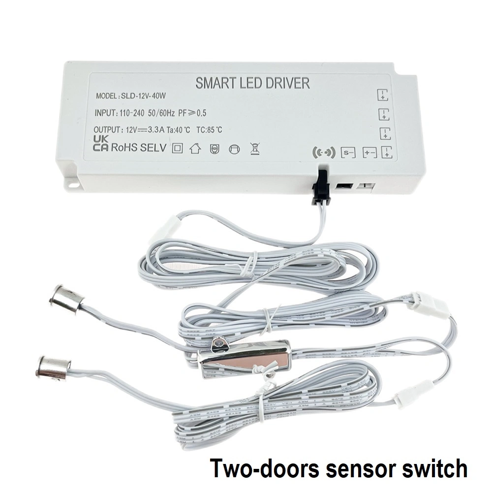 Control del sensor de 12 voltios de tensión constante de 24W 36W 40W 60W 100W de luz LED tira de 150W Fuente de alimentación 12V.