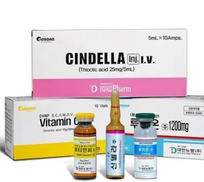 فيتامين سي Cindella Glutathione Ascorbic حمض الجلد تبييض الجلد حقن الجلد تبييض