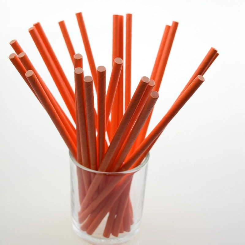 Eco Friendly Disposable Wrapped Paper Drinking Straw Christmas Paper Straw