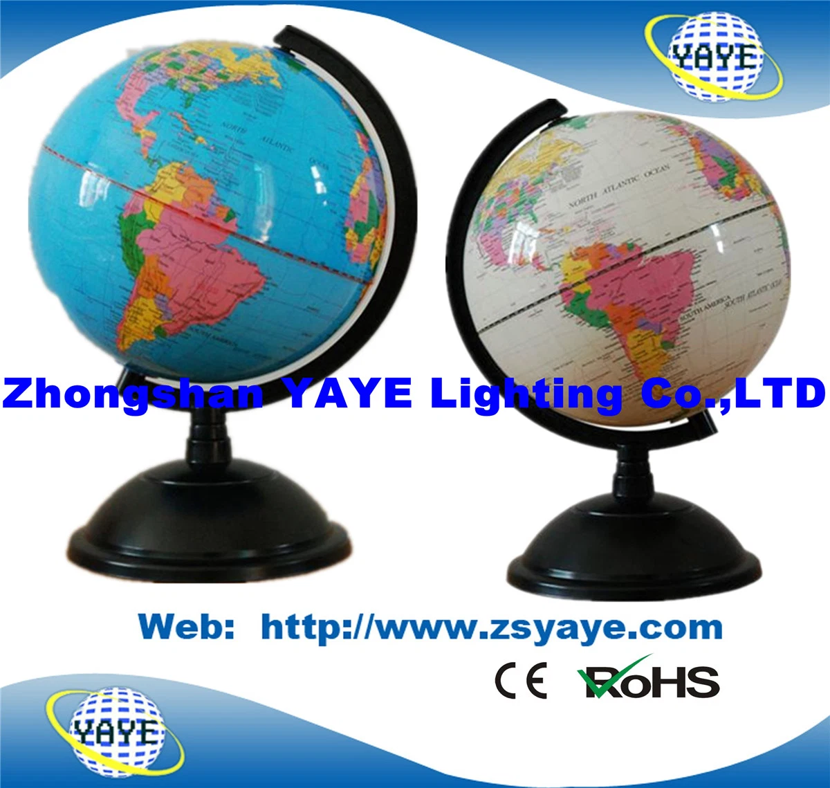 Yaye Globe Size: 8.5/10/15/21/26/32cm English Globe, World Globe, Educational Globes (YAYE-ST-777)