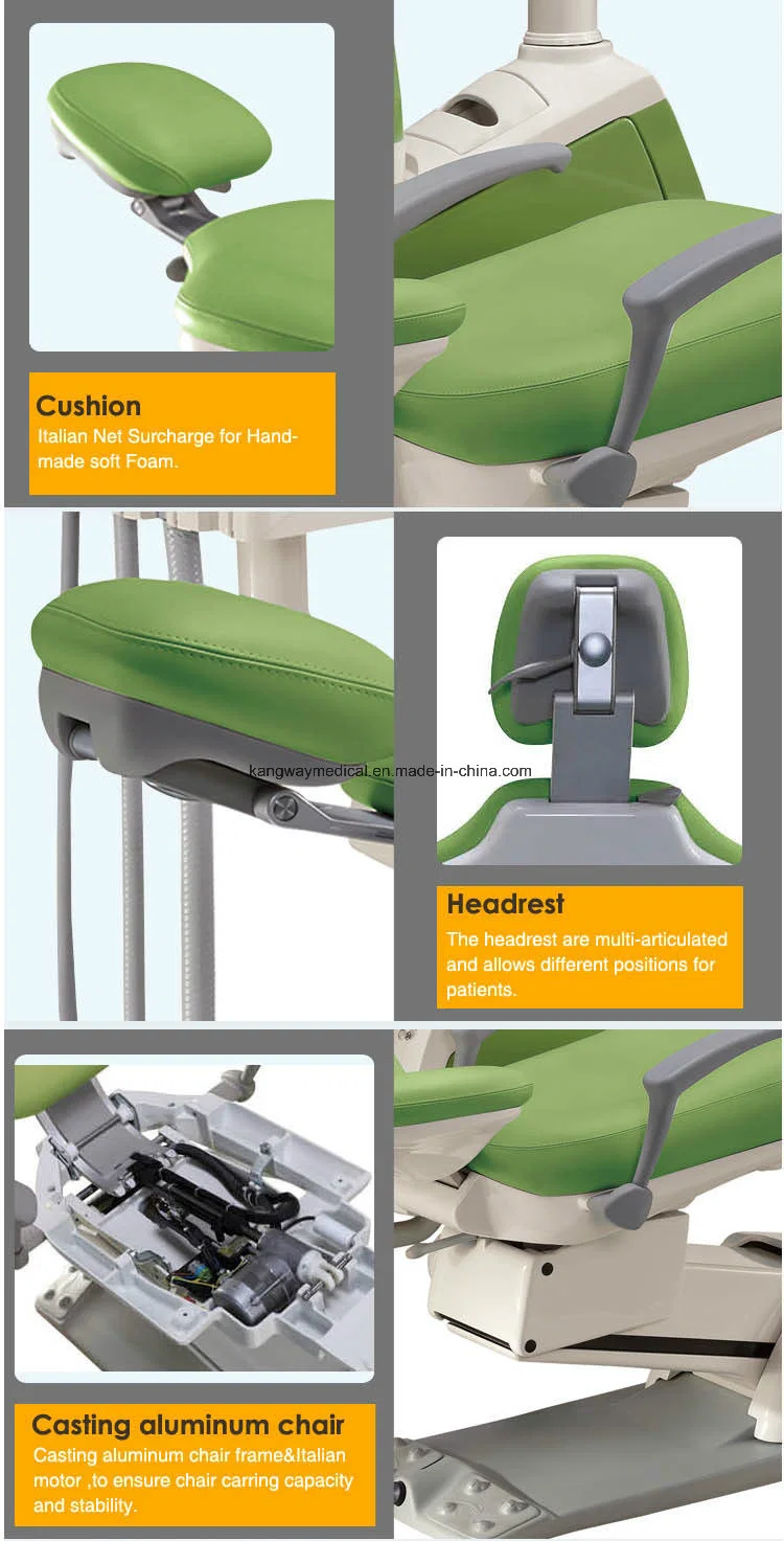 Hospital Adjustable Dental Chair with Sensor Lamp Medical Equipment