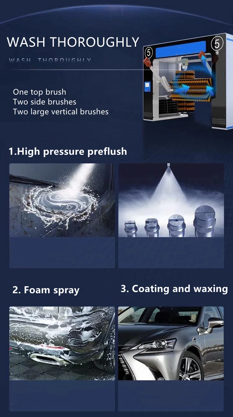 High Power Vacuum The Dry Cleaning Tunnel Car Wash Machine