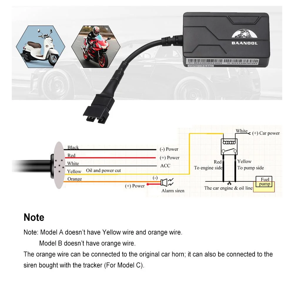 Mini-Autopeças para rastreamento de aluguer de automóvel Rastreador GPS Coban Factory Tk311c Alarme de carro de segurança inteligente