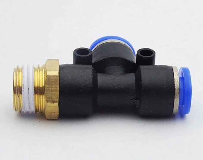 Supplier Pd Series Pneumatic Tube Quick Connector Push Pipe Plastic Air Hose One Touch Fitting