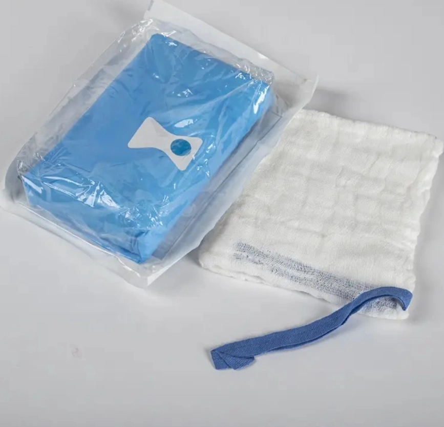 Disposable Sterile Lap Sponge Xray Detectable Highly Absorbent Pre-Washed and De-Linted Latex Free for Surgery