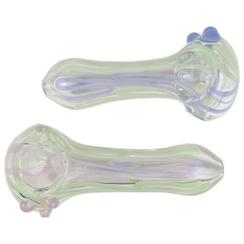 3.5" Slyme Line Work Spoon Hand Pipe Glass Smoking Pipes Glass Pipe