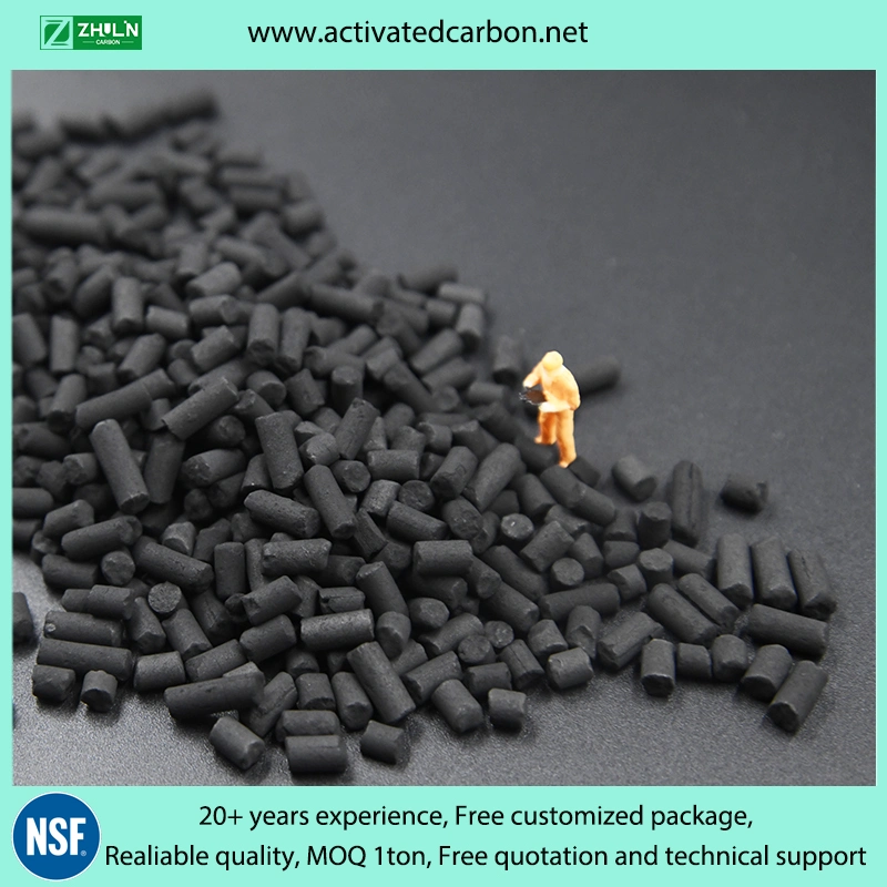 2mm 3mm 4mm Ctc 30-90% Activated Carbon Cylindrical Charcoal for Air Filter