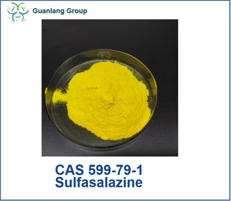 Порошок CAS 599-79-1 Salicylazosulfapyridine/Sulfasalazine сырья ранга USP