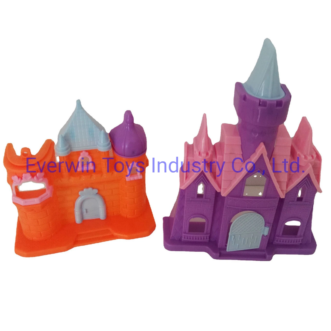 Preschool Plastic Toys Doll House Mini Playground Toy for Kids