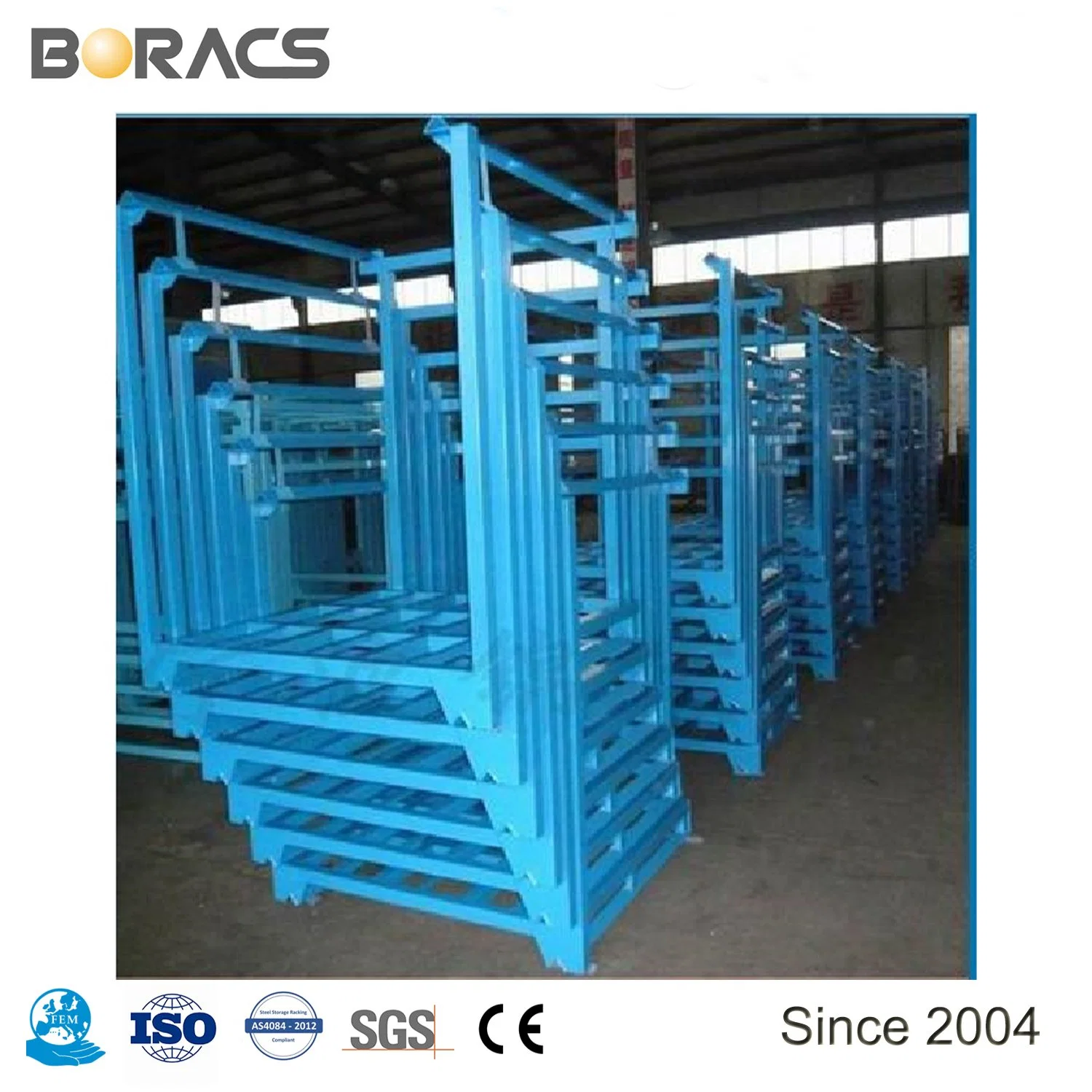 Hot Sales and Professional Warehouse Portable Steel Stacking Rack Metal Tire Stack Rack for Sale