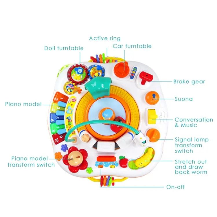 Actividad multifuncional Tabla de aprendizaje bebé bebé Juguetes de estudio para los primeros años Desarrollo cerebral