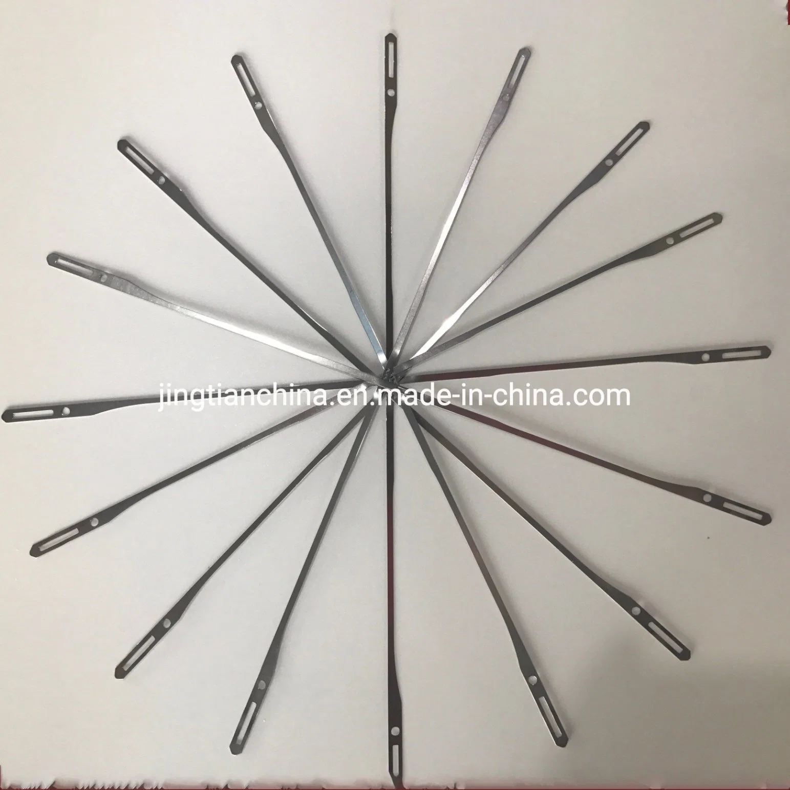 Textile Machine Spare Parts Stainless Steel Heald Wire with Middle Eye for Weaving Loom