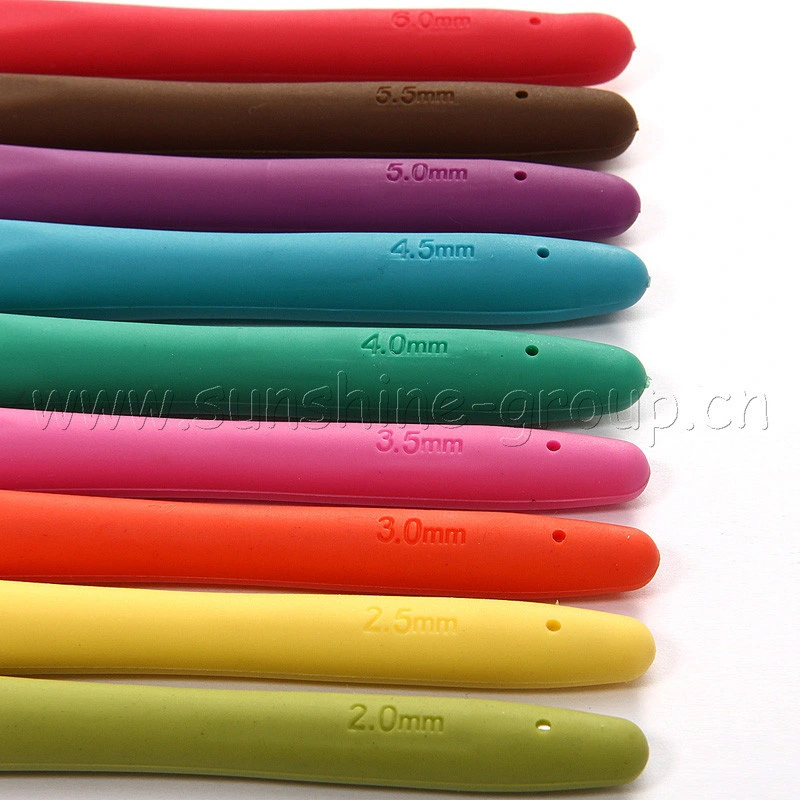 Hot Sale Crochet Set TPR Soft Handle Aluminum Crochet Tool Set