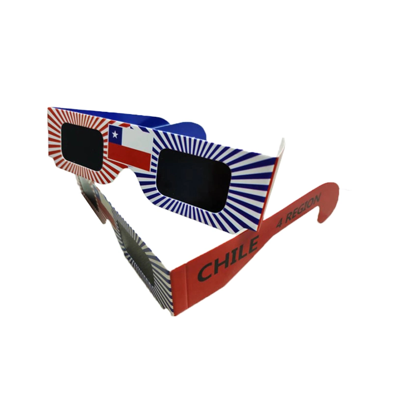 3D Folding Paper Solar Eclipse Frames Glasses with ISO CE Certification for Adult Kids