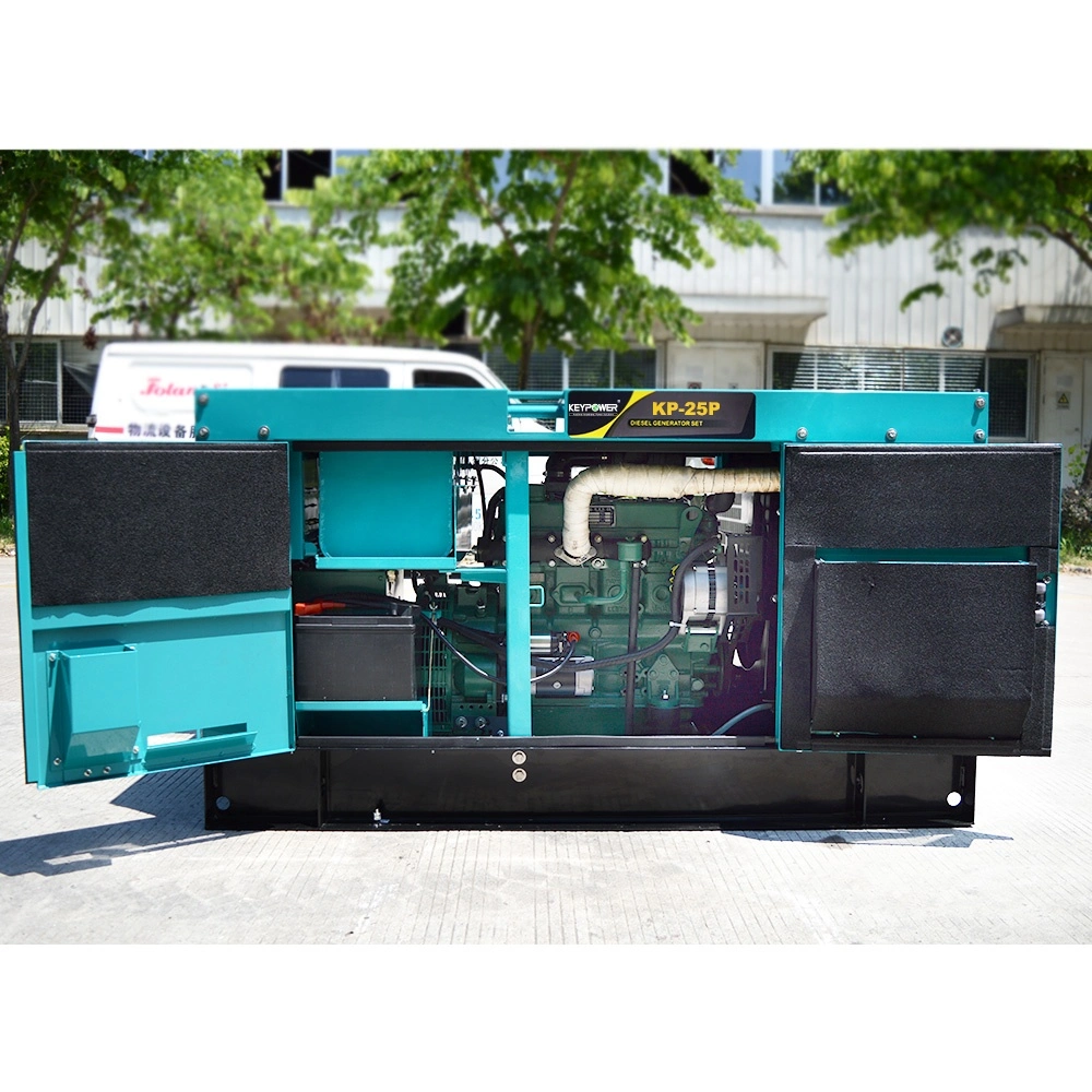 220V 50Hz 25kVA Power Diesel Silent Soundproof Electric Generator Set Engine Perkins Powered by Cummins Canopy Design Japan Denyo Water Cooled Generating