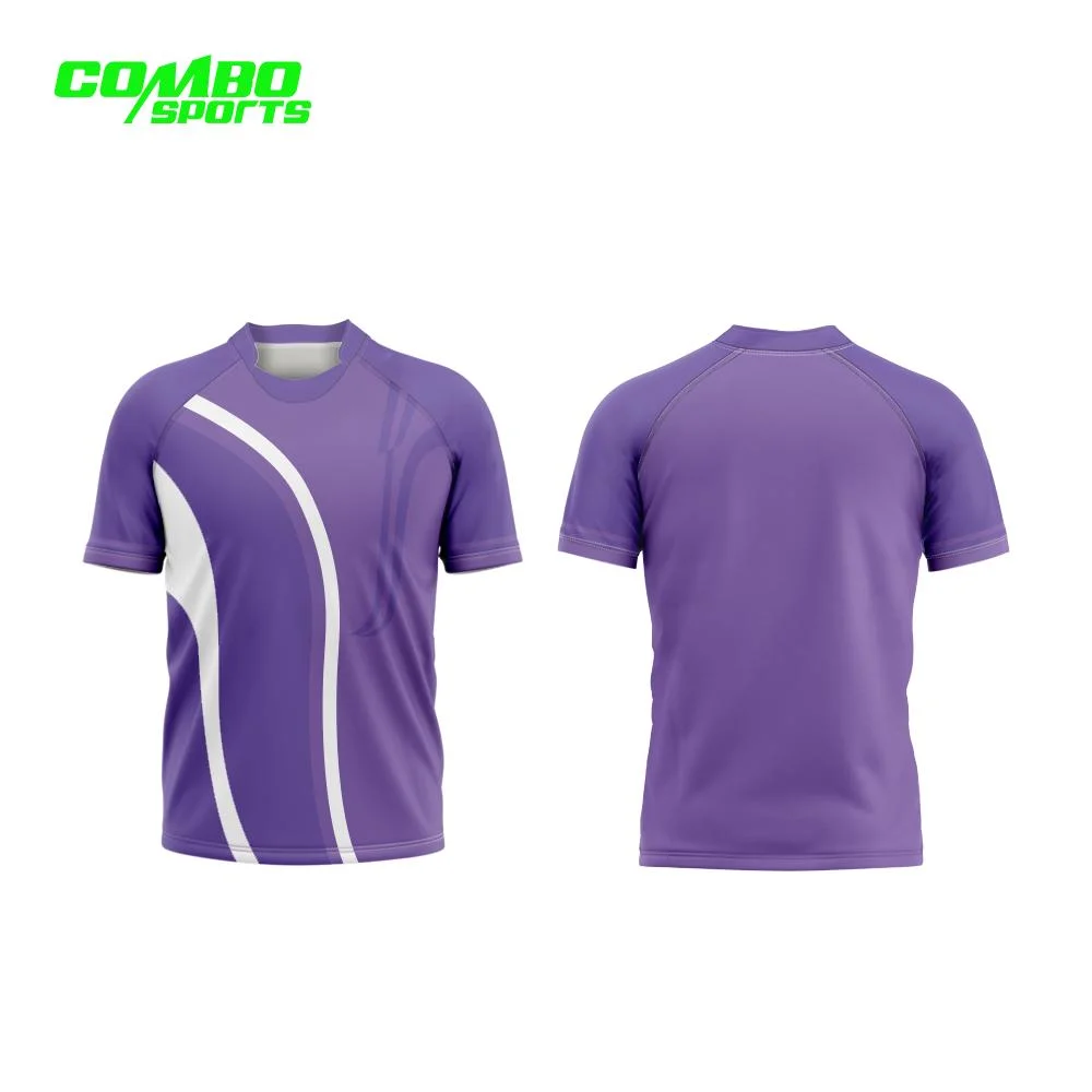 OEM Professional Factory Sports Wear Rugby Jerseys Club Suit High quality/High cost performance  100% Polyester Breathable Kits