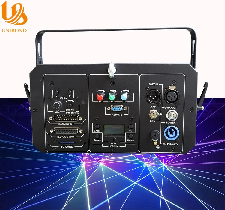 Professional 1W RGB Full Color LED Stage Animation DJ Bar Laser Projector Laser Light for Disco laser Luces