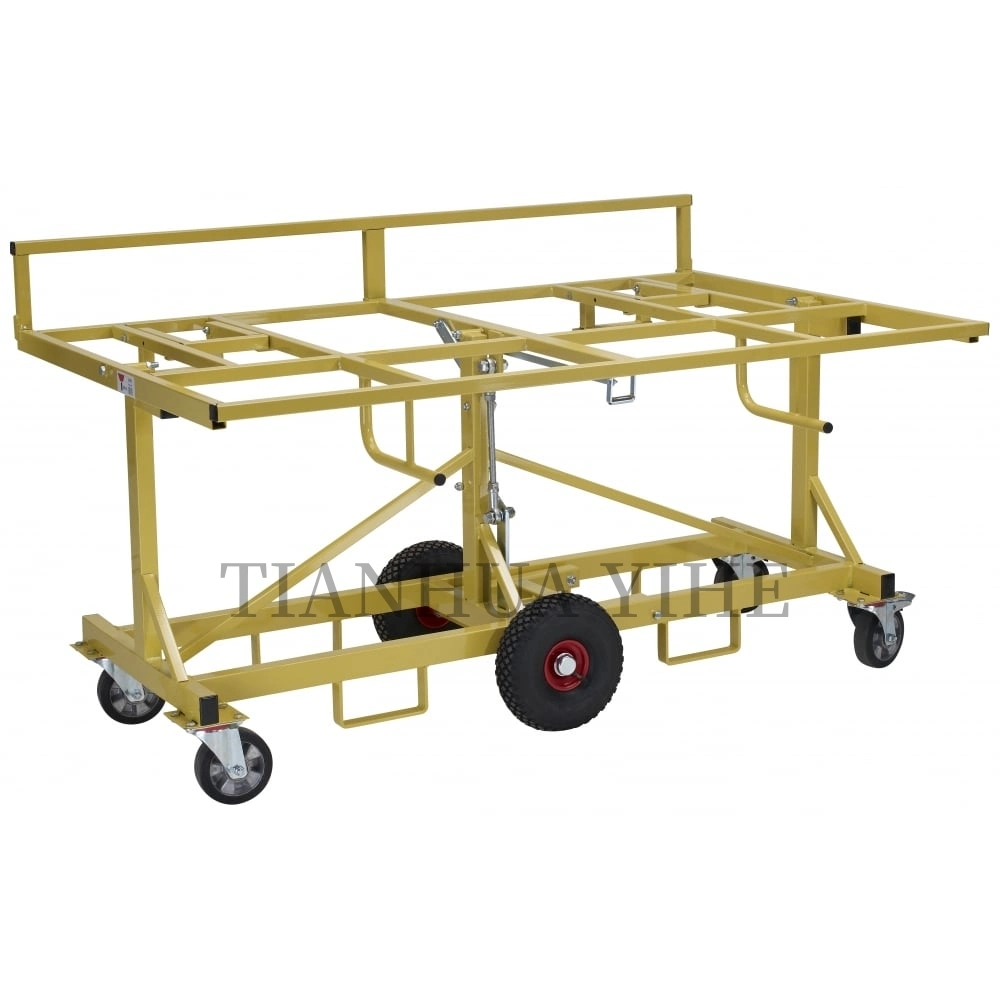 High quality/High cost performance  Cheap Price Hand Truck Garden Tool Trolley Steel Platform Hand Carry Trolley Cart Transport Hand Trolleys