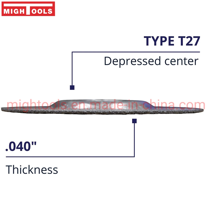 4-1/2" Recorte as Rodas de Metal discos de corte, T27