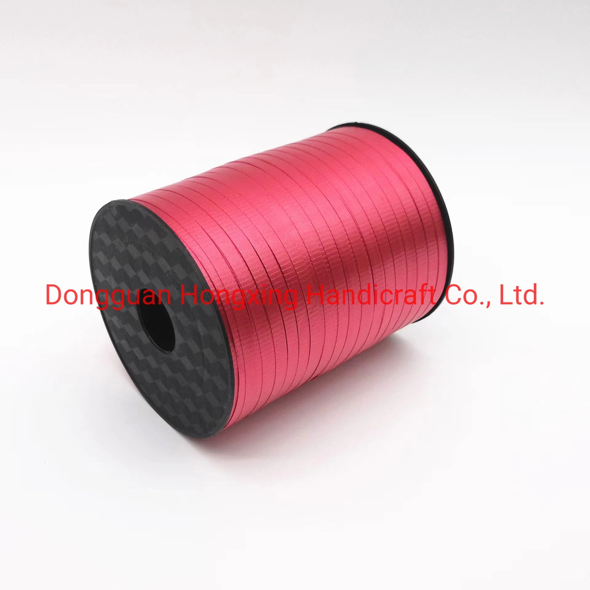 Manufacture 5mm*500y Plastic Solid Curling Ribbon in Roll, Plastic Balloon Ribbon