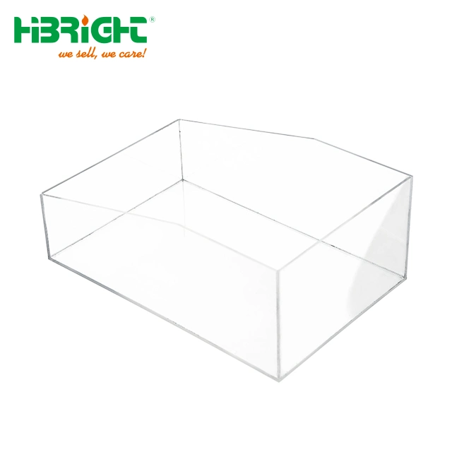 Boutique Transparent Acrylic Small Cosmetic Tabletop Display Box