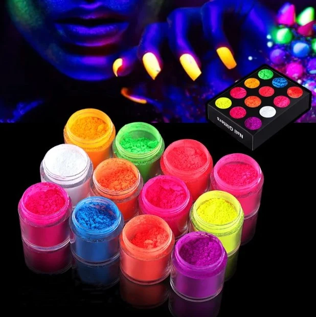 Wholesale/Supplier 12colors/Set Customized Fluorescent Pigment Powder for Paint