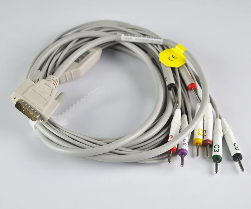 Nihon Kohden 9132K 10 Leads Banana Pin EKG Cable