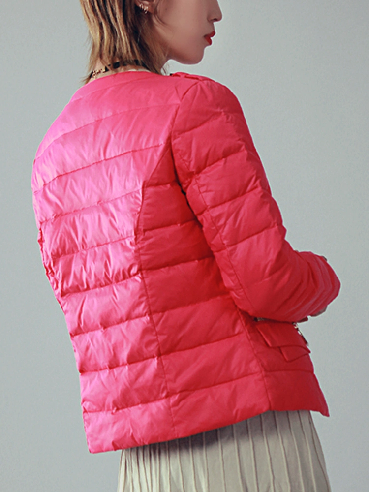 Winter Coat Factory Personalize High Quilting Superlight Pink Color Women ′ Blusão S Down 2024 novo estilo