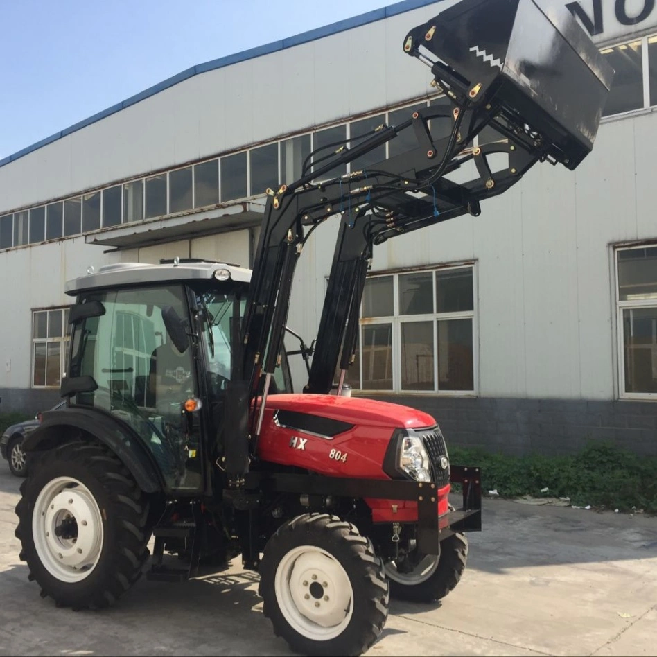 Chinese Weifang Supplier Compact Tractor 4 Wheel Drive Front End Loader Multi Purpose Tractor for Farm