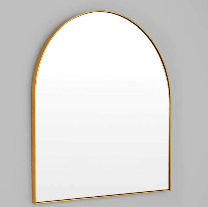 Metal Frame Mirror for Bedroom Bathroom Anti-Rust Iron Aluminium Stainless Steel Frame Shatter-Proof Film