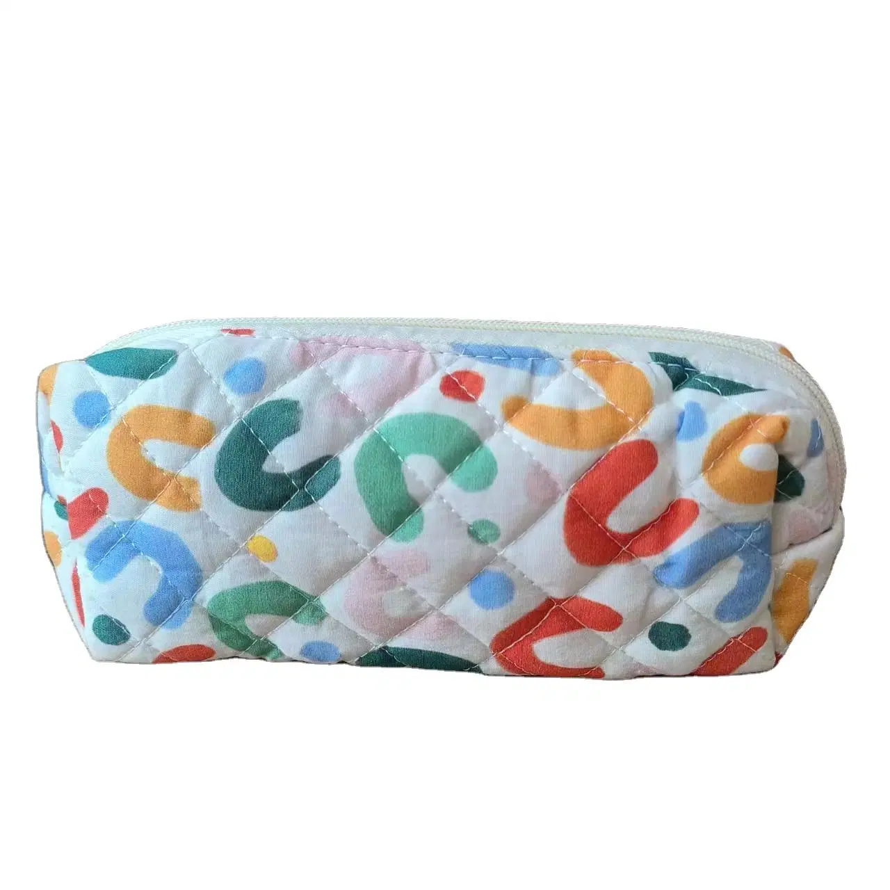 Customized Pencil Case Makeup Pouch Cotton Colorful Travel Cosmetic Bag for Girls