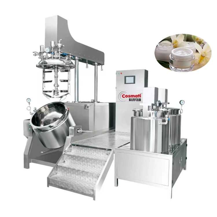 Cosmetic Manufacturing Machinery Homogenizer Mixer for Making Shampoo Lotion Gel