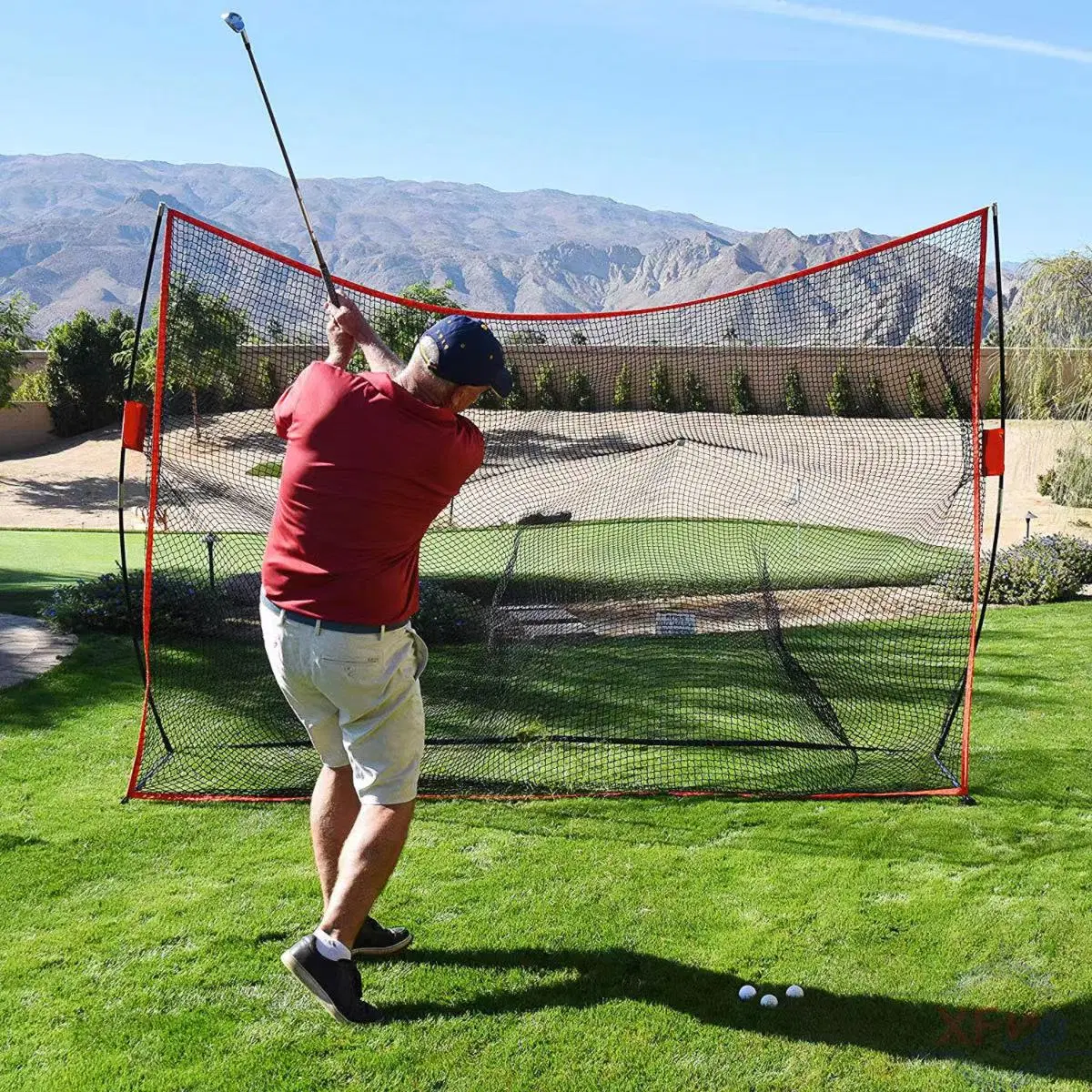 Equipamento de treino desportivo amovível para Nets de poliéster com objetivo de golfistas profissional