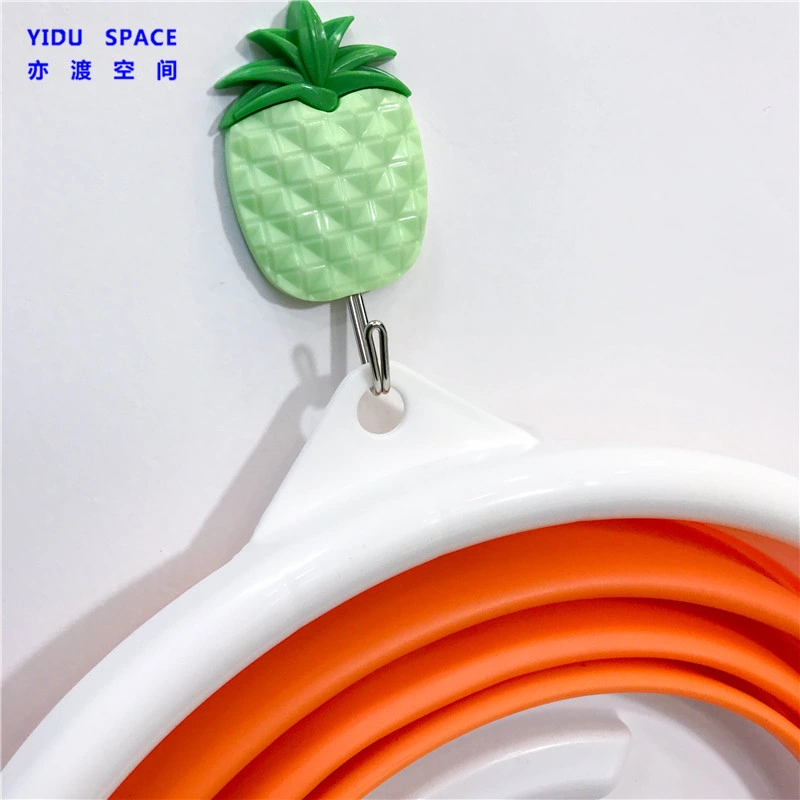 Portable Hanging Household Outdoor Plastic Silicone Toy Bucket Folding Car Wash Bucket Fishing Bucket