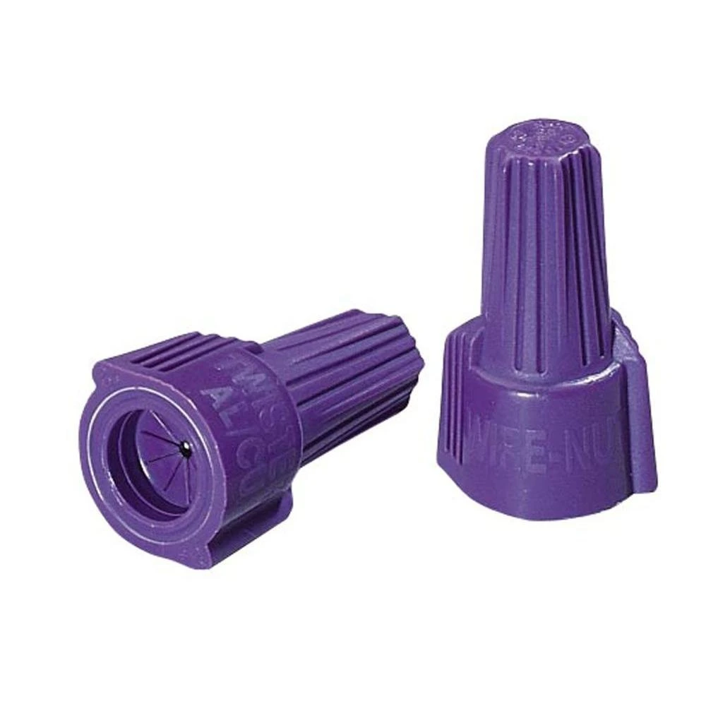 Ideal Al/Cu Twister #65 Purple Wire Connectors Copper to Aluminum Wiring Cap