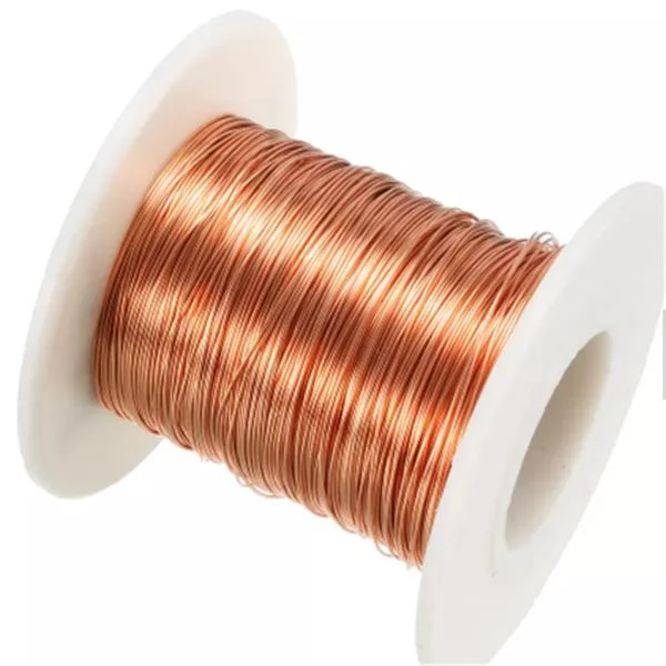 Resistência ao calor 0,063 mm 42AWG 500g bobina de soldadura esmaltada 0.65 9 mm Fio de cobre esmaltado Selfbonding para motor em venda