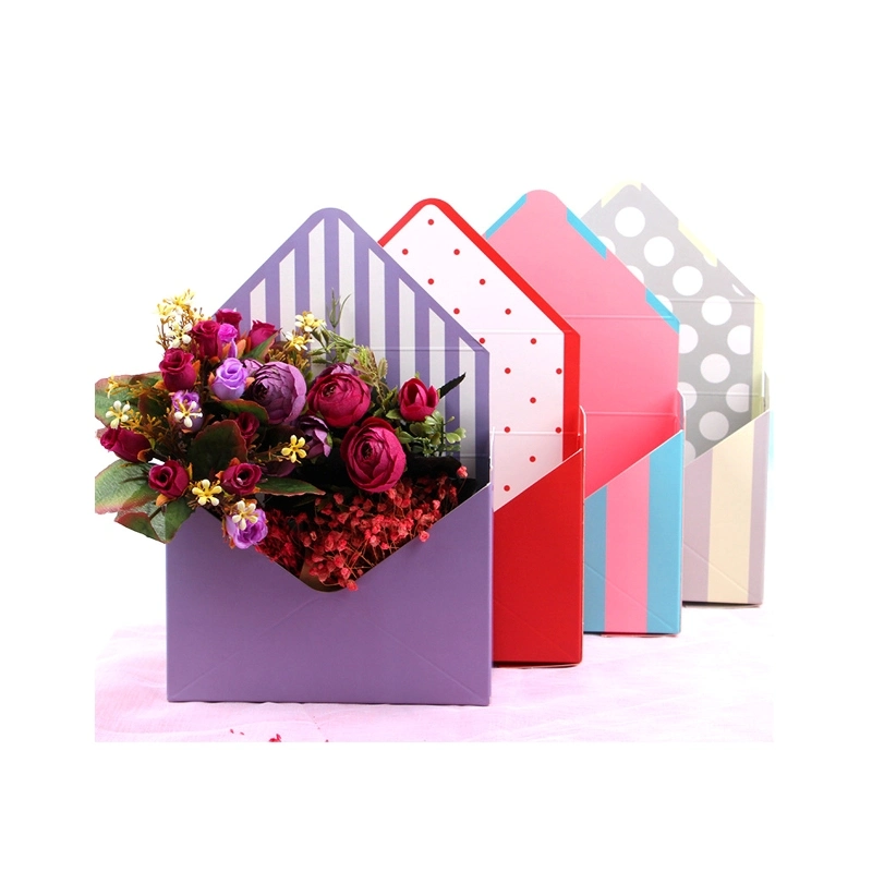 Fashion Flower Display Decoration Flat Pack Eco Friendly Gift Packaging Craft Paper Boxes