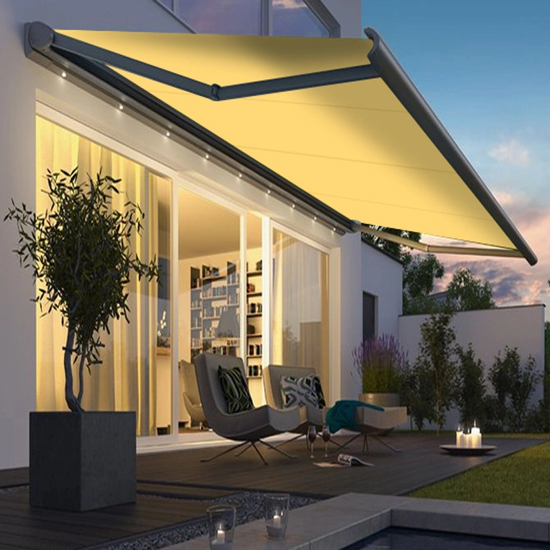 2-20% Discount Customized Outdoor Window Sun Shade Folding Arm Retractable Roof Patio Canopy Pergola Garden Full Cassette Awning