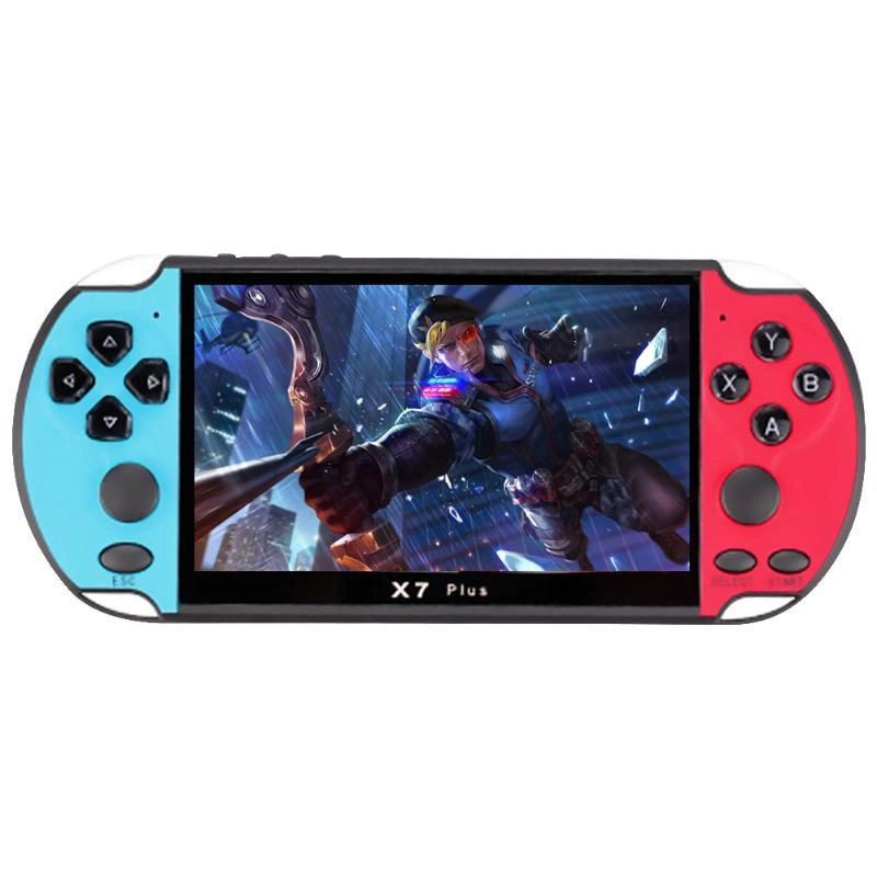 Consoles de jeux vidéo rétro classiques en gros, joueurs de jeux portables X7 Plus de 5,1 pouces.