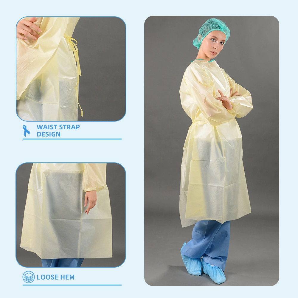 PP Nonwoven Isolation Gown, Disposable, Useful and Cheap Price