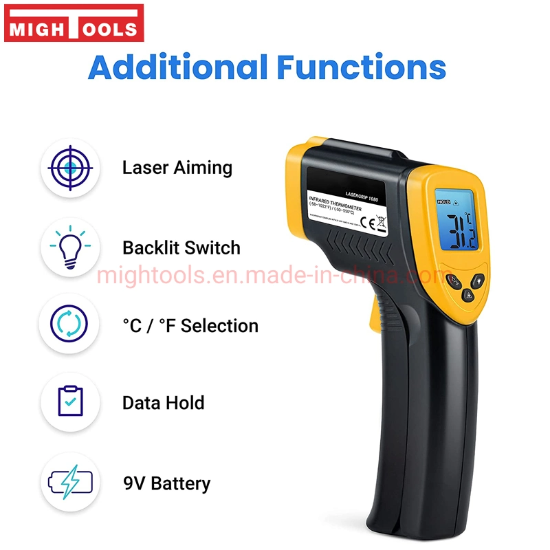 Infrared Thermometer 1080, Heat Temperature Temp Gun