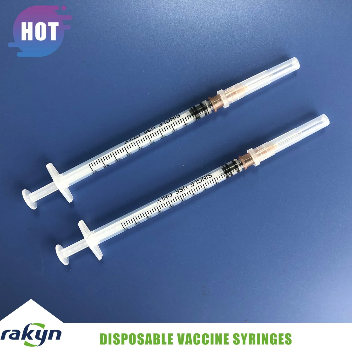 High quality/High cost performance  Medical Disposable Plastic Injection Syringe with Needles for Vaccine