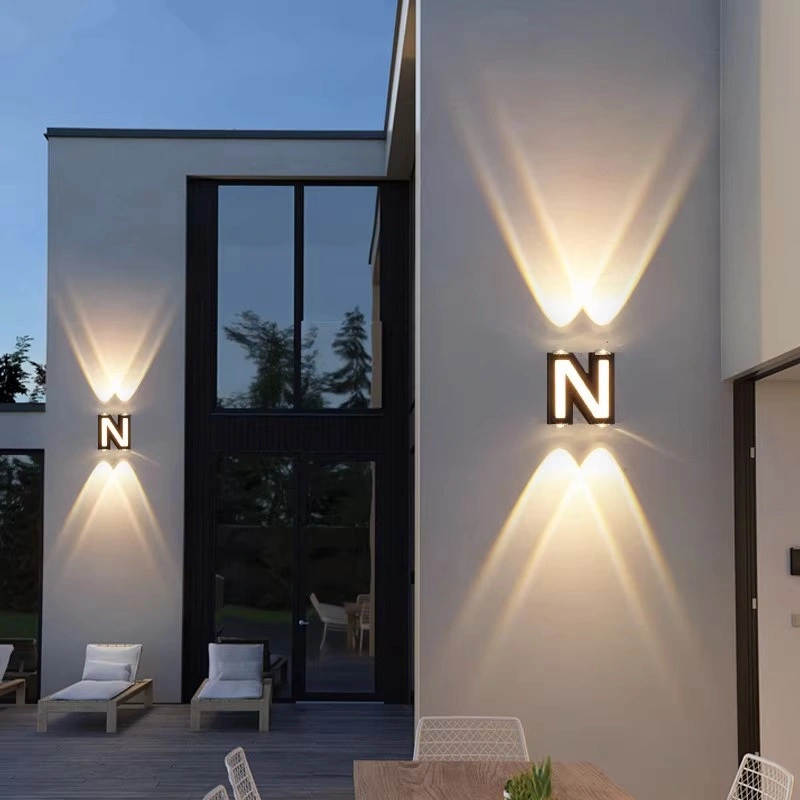 Light Butterfly Courtyard Hotel Letter Love LED Outdoor Wall Lighting