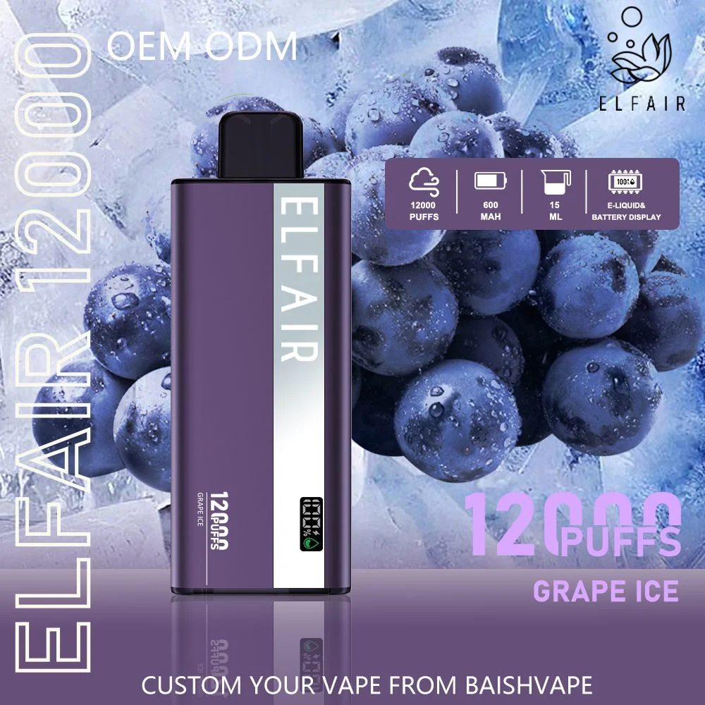 ZBOOD OEM/ODM قابلة لإعادة الشحن الضباب مونستر 0 نيكوتين Vuse Go Vapor Elfir 12000 piffs Disposable/Chargeable Vape