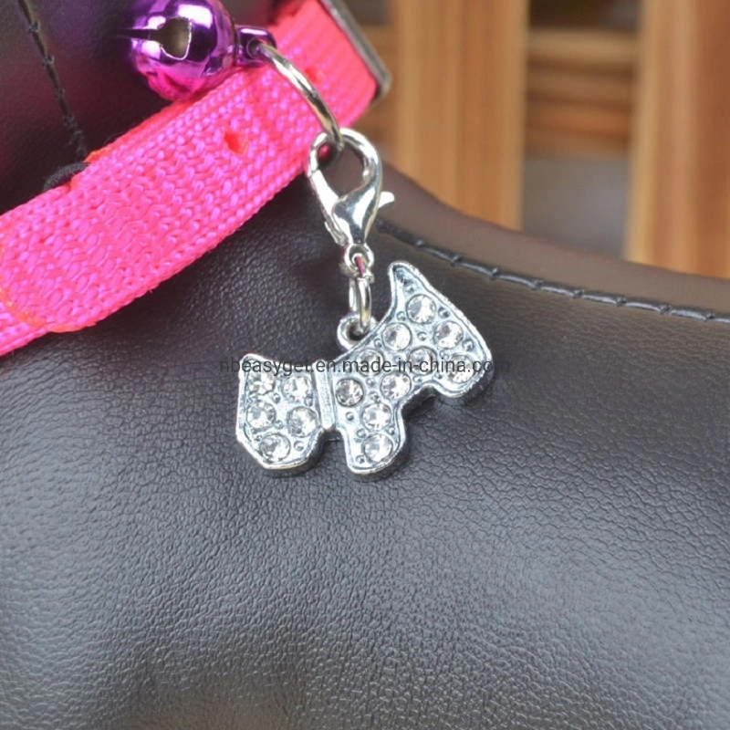 PET Charm Tag cão forma rinoceronte pingente Acessórios para cães Esg16523