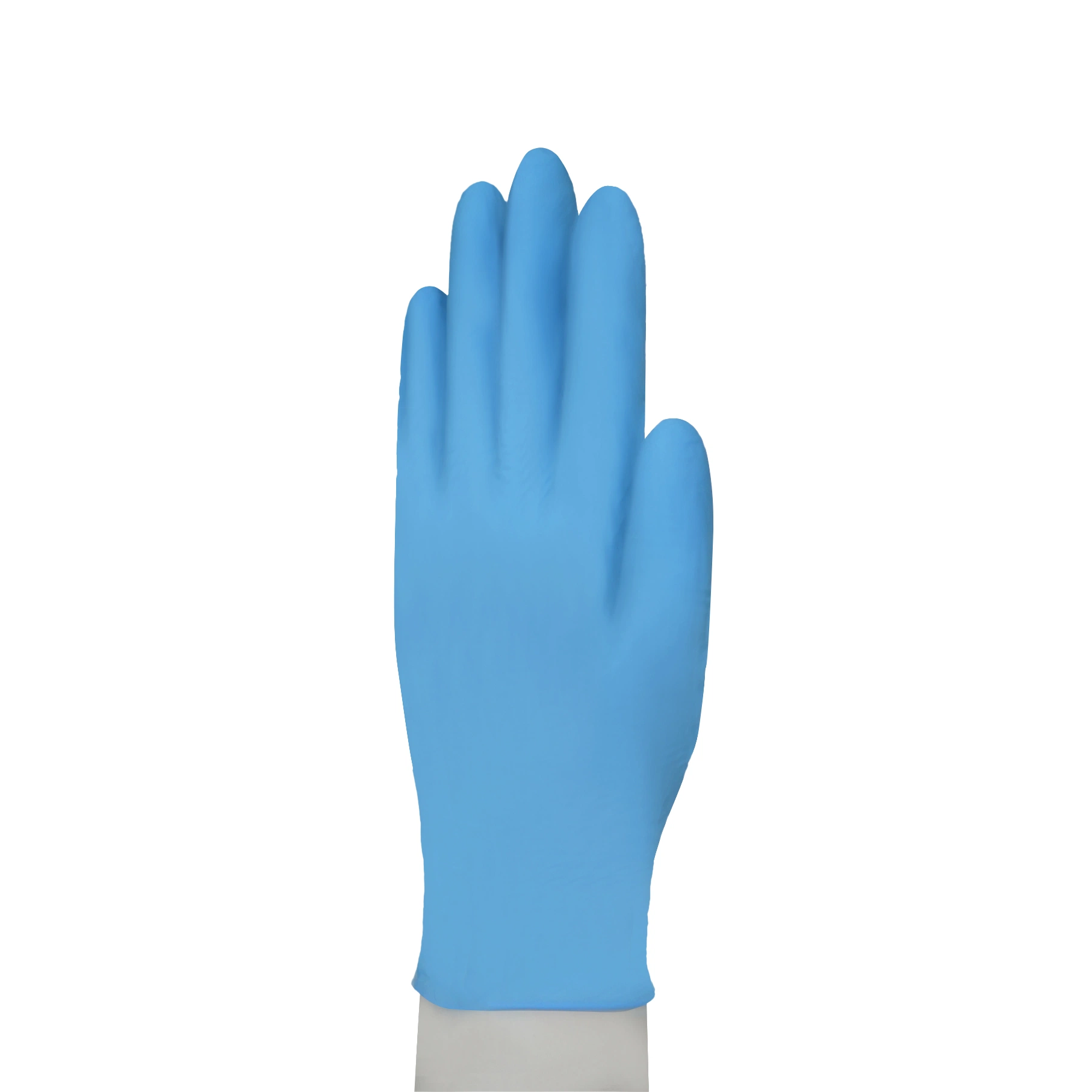 Blue Disposable Medical Nitrile Gloves Powder Free