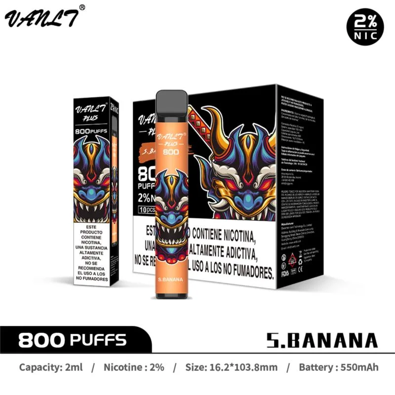 Vanlt Plus Precio de fábrica Mejor venta Ecig Mayorista/Proveedor Pluma de vapeo desechable Pod Cigarrillo electrónico de moda con 800 caladas