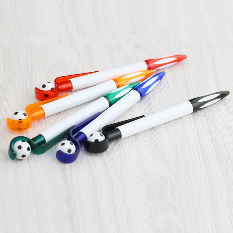 Football Shaped Ballpoint Pen Cartoon Plastic Push Ballpoint Pen