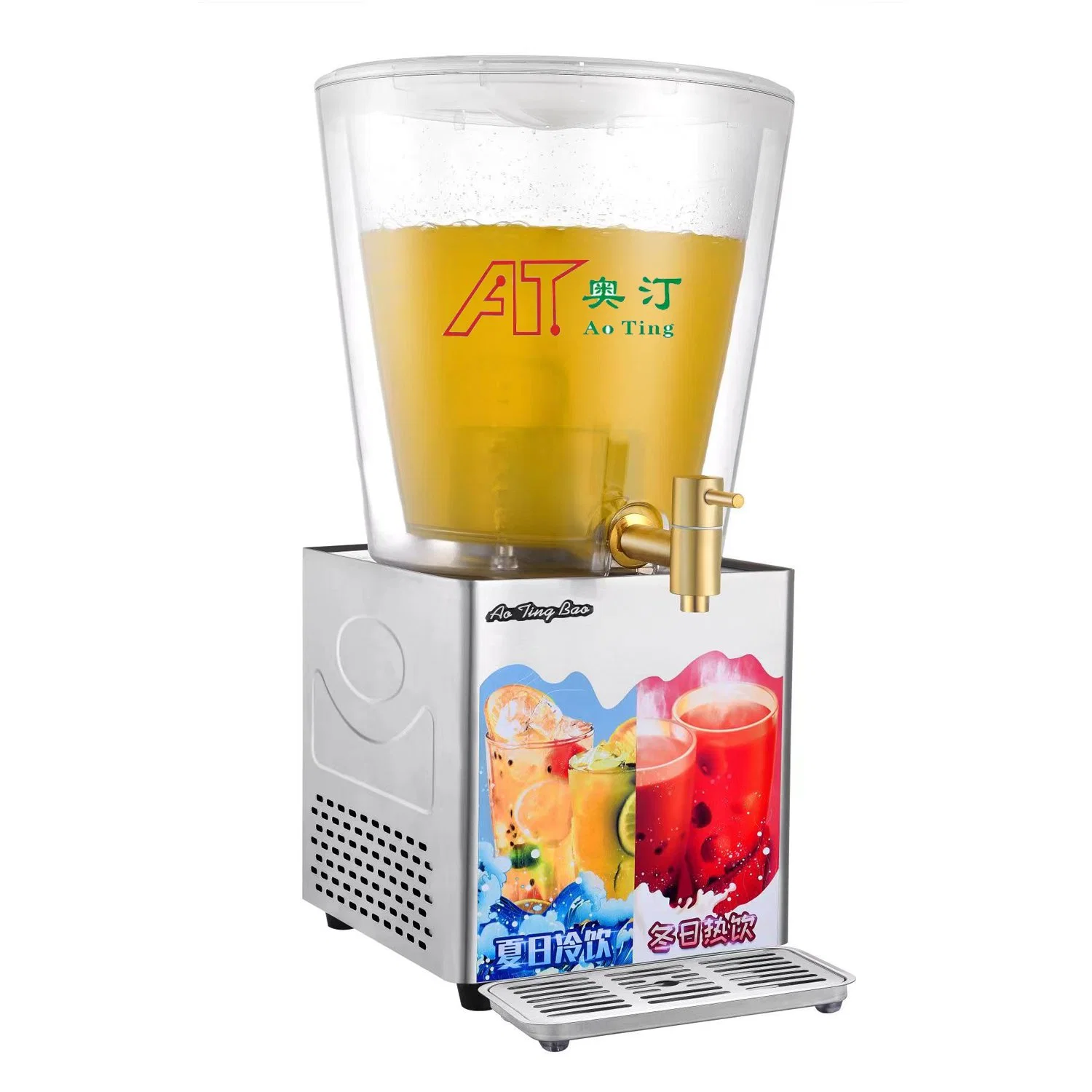 Restaurante Buffet comercial de 10L jugo de fruta de refrigeración suministros de agua fría del enfriador dispensador de bebidas